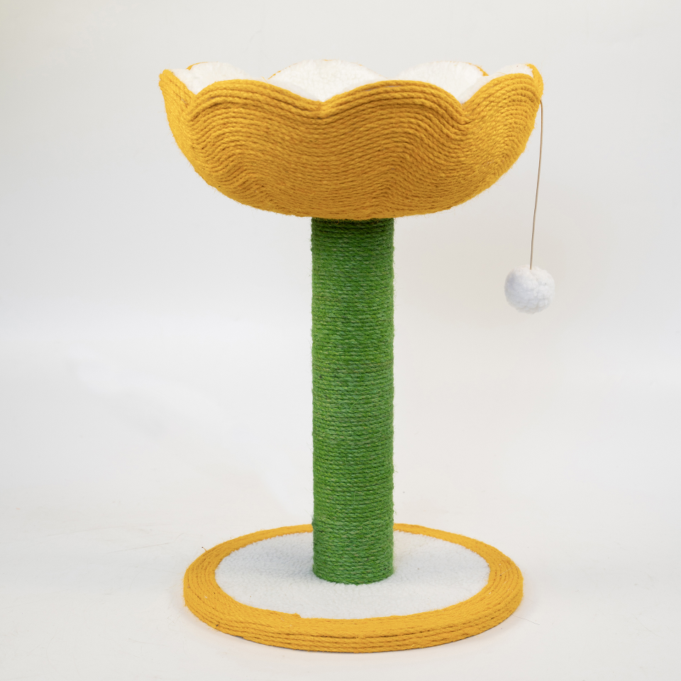Blumenform Katzenkratzer und Nest